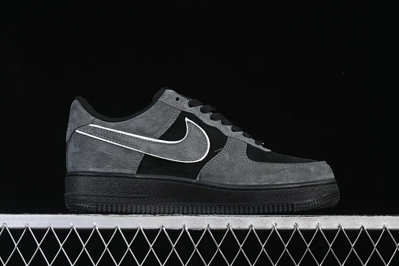 All categories Nk Air Force 1 Air Force series Nk Air Force 1 Low Air Force low-top Nike Air Force 1'07 Low gray and black suede Air Force 1 low-top casual sneakers ZH0316-133